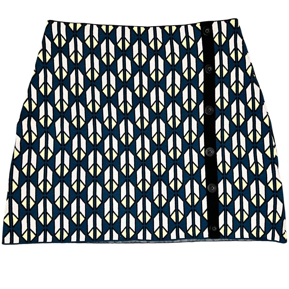 RACHEL Rachel Roy Heavy Knit Mod Geometric Skirt - XL